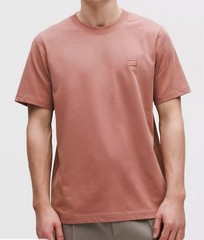 Lululemon Heavyweight Classic-Fit Cotton T-Shirt Stack Men Size L NWT Red Clay