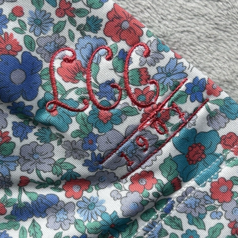 Redvanly Performance Golf Polo Men's Size 2XL Stretch All over Floral Print AOP. gallery