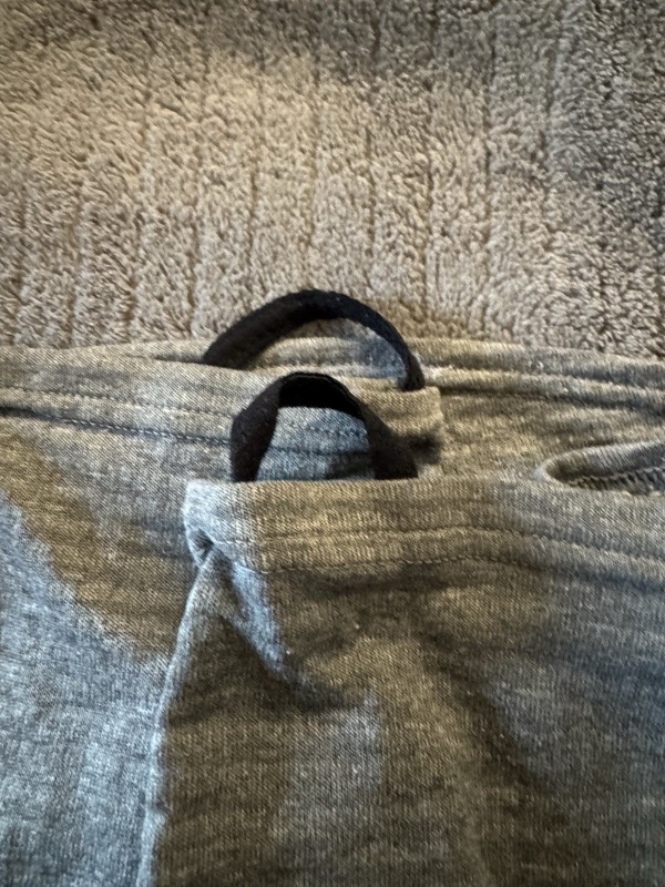 Patagonia Capilene 4 Expedition weight 1/4 Zip Hoodie Grey Striped Green Accents gallery