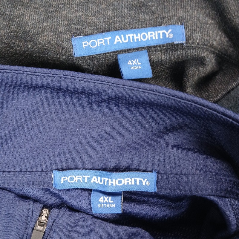 Lot 2 Dollar General Pullover 1/4 Zip Mens 4XL Port Authority Black Navy Logo gallery