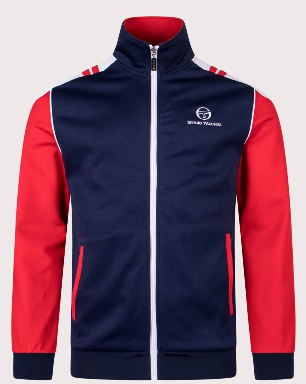 Sergio Tacchini Drive Barcelona Track Top - Blue/Red - Winter 2025 gallery