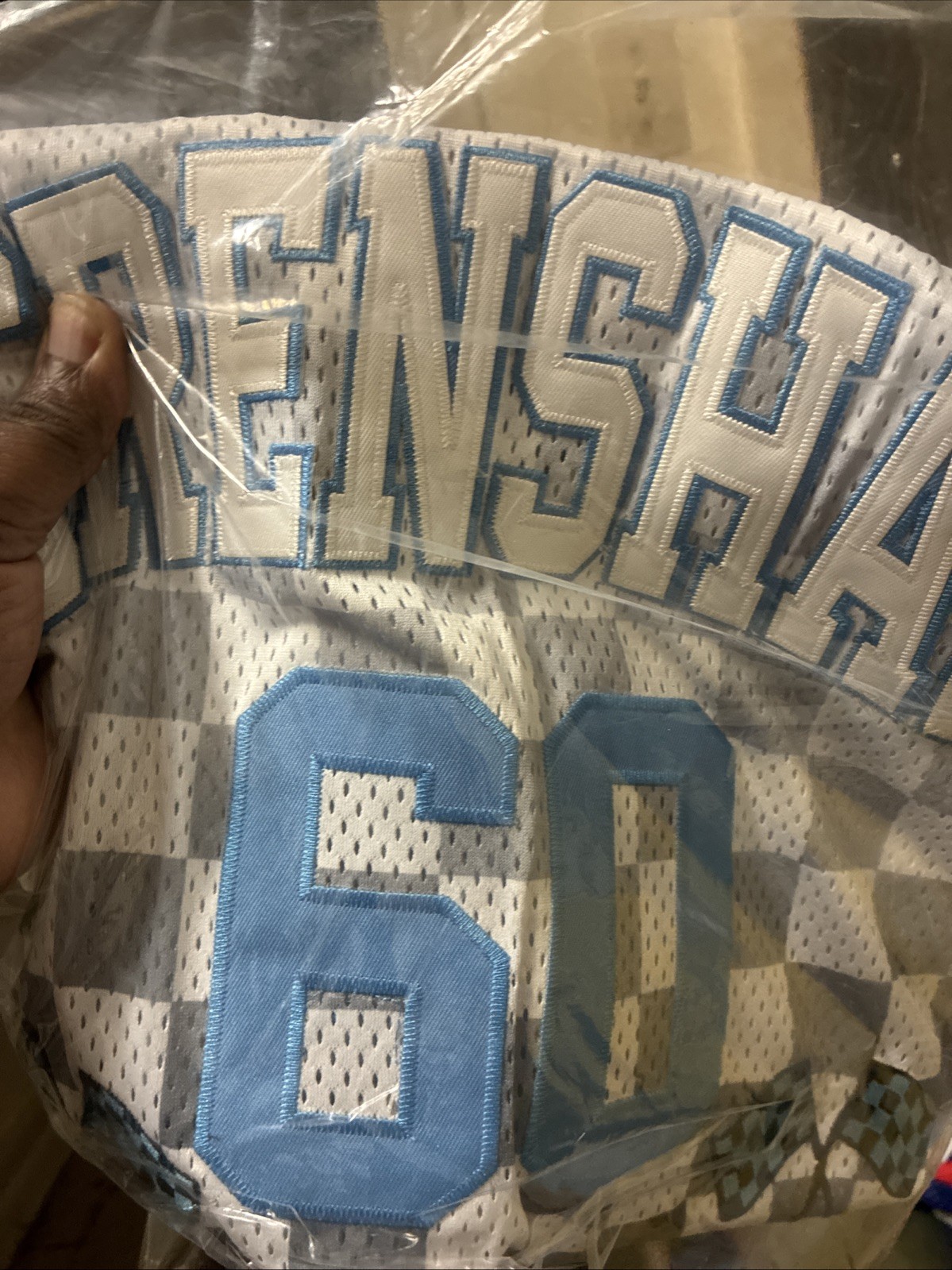Nipsey Hussle Crenshaw Checkered Basketball Jersey Size Medium NWT and 3xl gallery