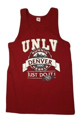 Unlv Runnin Rebels Vtg Red Tank Top 1990 L Denver Just Do It Ncaa National Champ