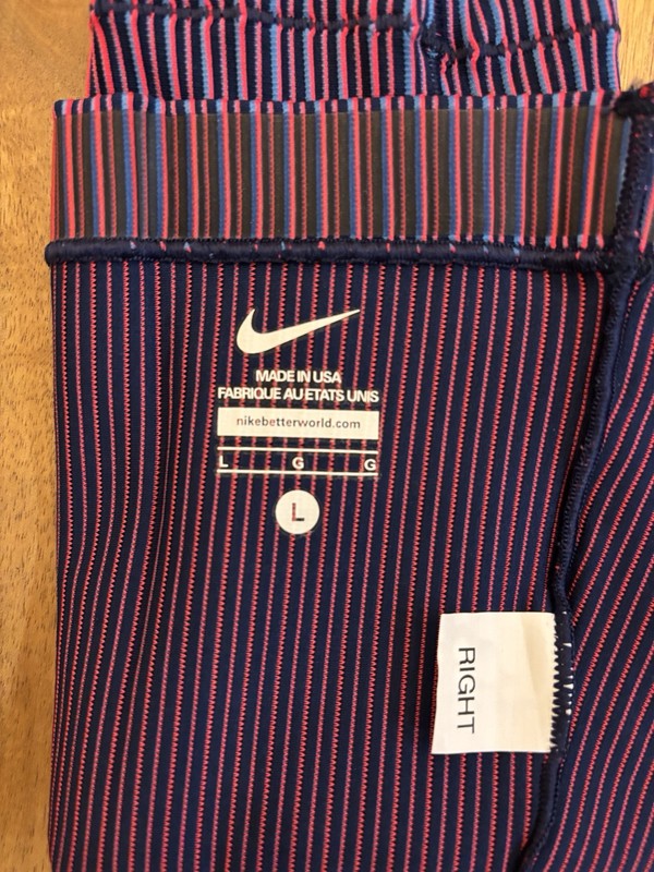 New Official Nike Pro Elite Team USA Olympic Calf Sleeves (AO8492-XXX) Size (L) gallery