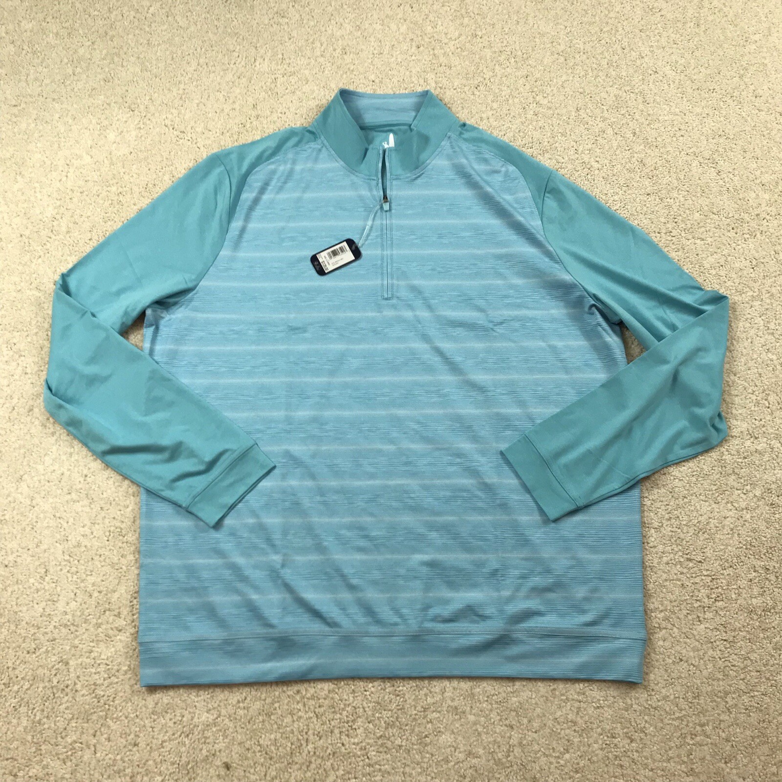 Johnnie-O Bert Performance 1/4 Zip Pullover Mens XL Blue gallery