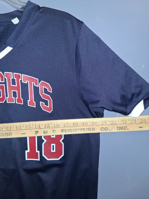 Under Armour Authentic "Knights" Soccer Jersey #18 Navy Blue Red White - Mens MD gallery