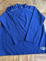 Russell Athletic Coaches Team Gear Pullover Jacket Navy Dri-Power XL 349