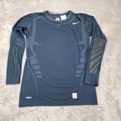 Nike Pro Shirt Mens 2XL Navy Compression Base Layer Long Sleeve Style 287860-419