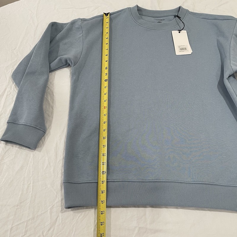 Paper Denim & Cloth Blue Crewneck Long Sleeve Pullover Sweatshirt Men's L NWT gallery