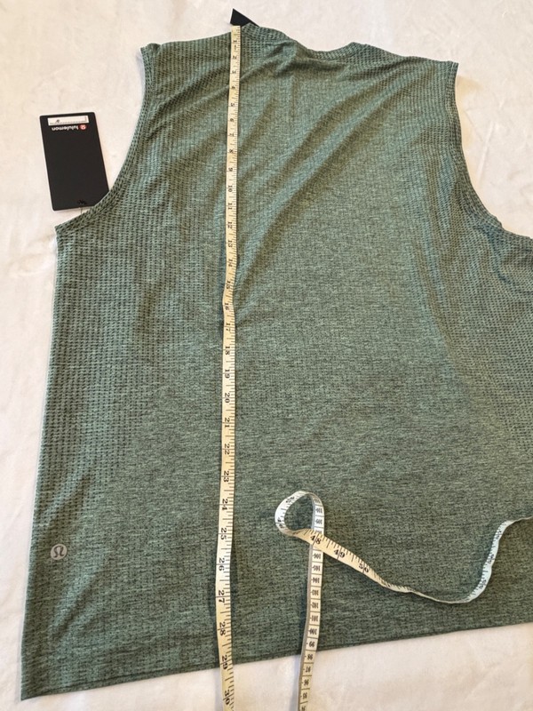 Lululemon Mens 2XL Metal Vent Tech Sleeveless Top RNFG/CTRL Rain Forest Green gallery