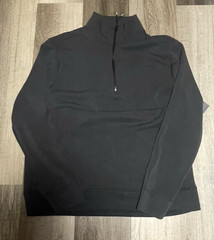 Athletic Works Men’s Black Quarter Zip 1/4 zip Pullover Shirt Size Large NEW