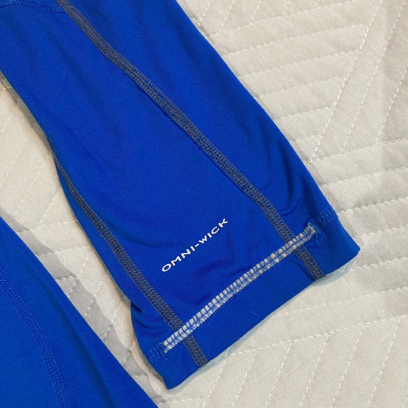 Columbia Golf Omni Wick Quarter Zip Pullover Large Blue Sun Upf Base Layer gallery