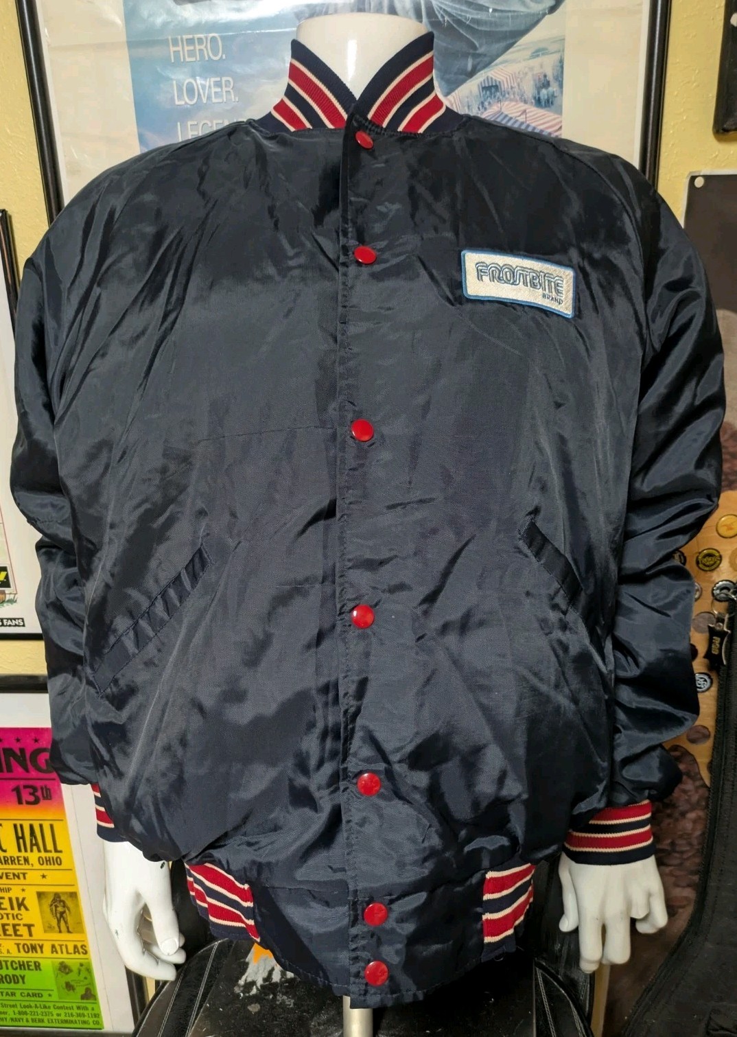VTG FROSTBITE Brands Button Up Jacket XL Butwin Toledo OH Frozen Food Ice Cream gallery