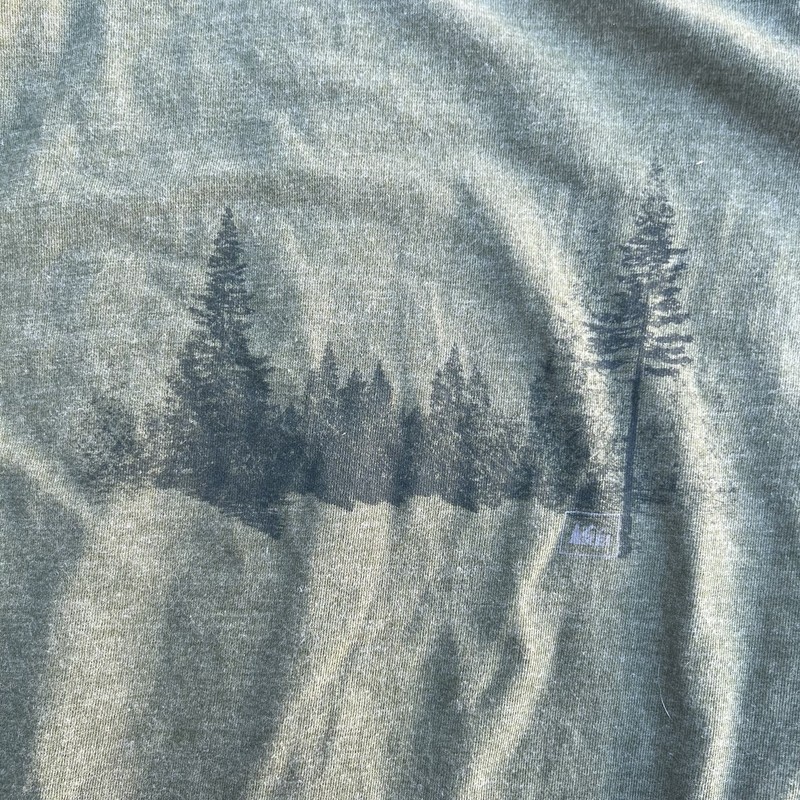 REI Mens XL Pine Green Forest Long Sleeve Crew Neck Shirt Hiking gallery