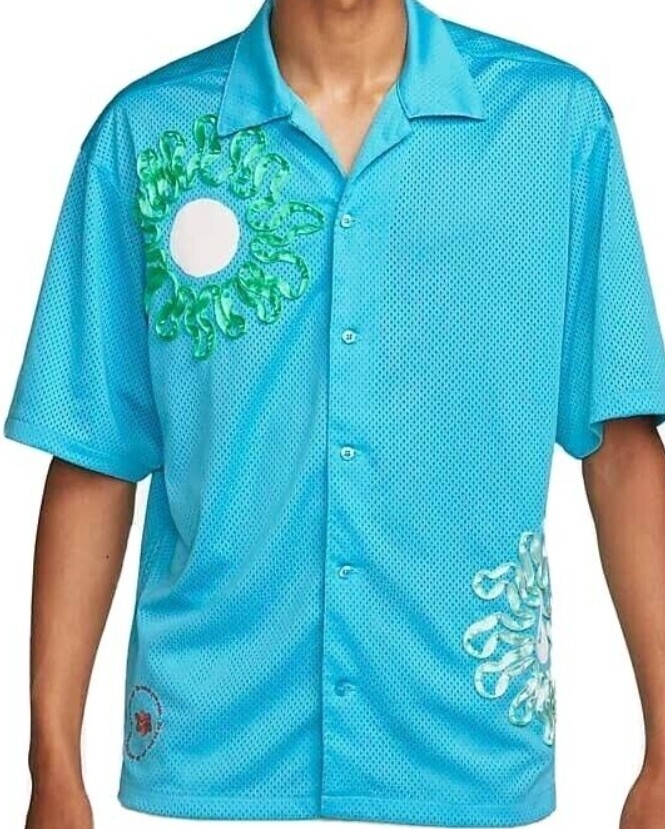 Nike Mens Project Uphoria Dri-Fit Button Up Floral Shirt Size XS MSRP 110$ gallery