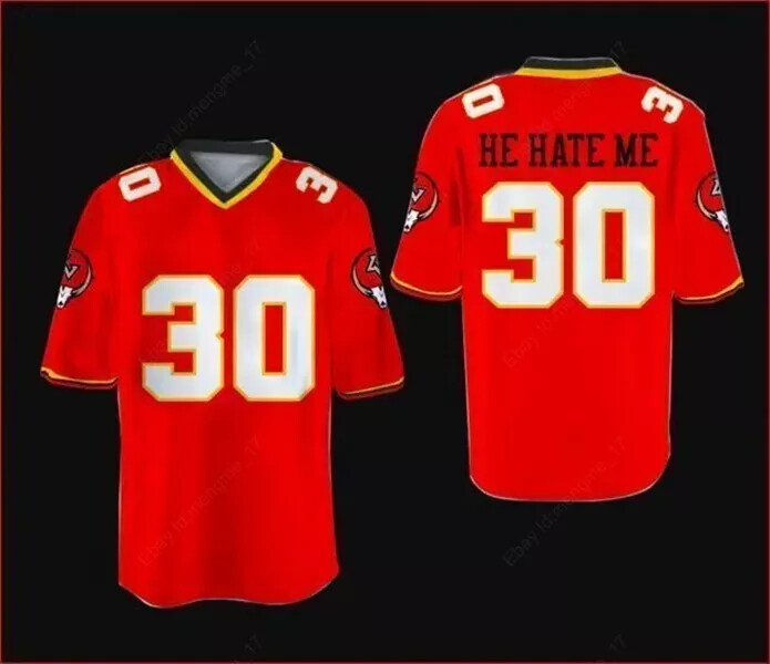 Throwback He Hate Me Rod Smart #30 Movie Men's Football Jersey Sewn In Any Size gallery