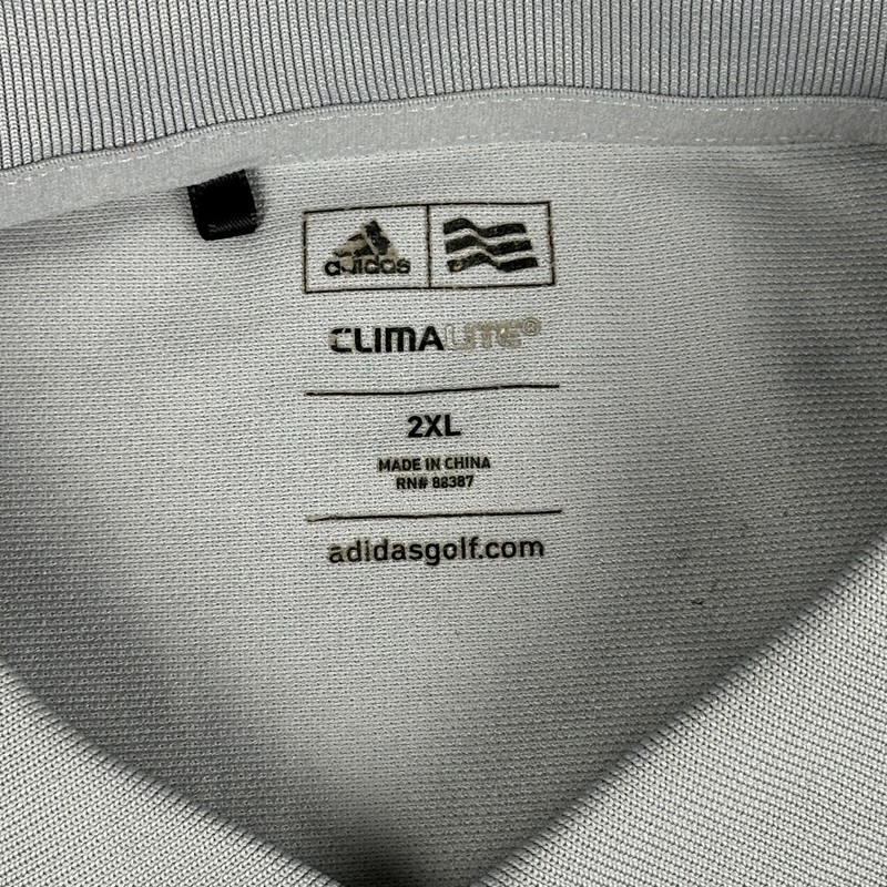 Audi Adidas Golf Polo Shirt Mens 2XL Gray Climalite Short Sleeve gallery