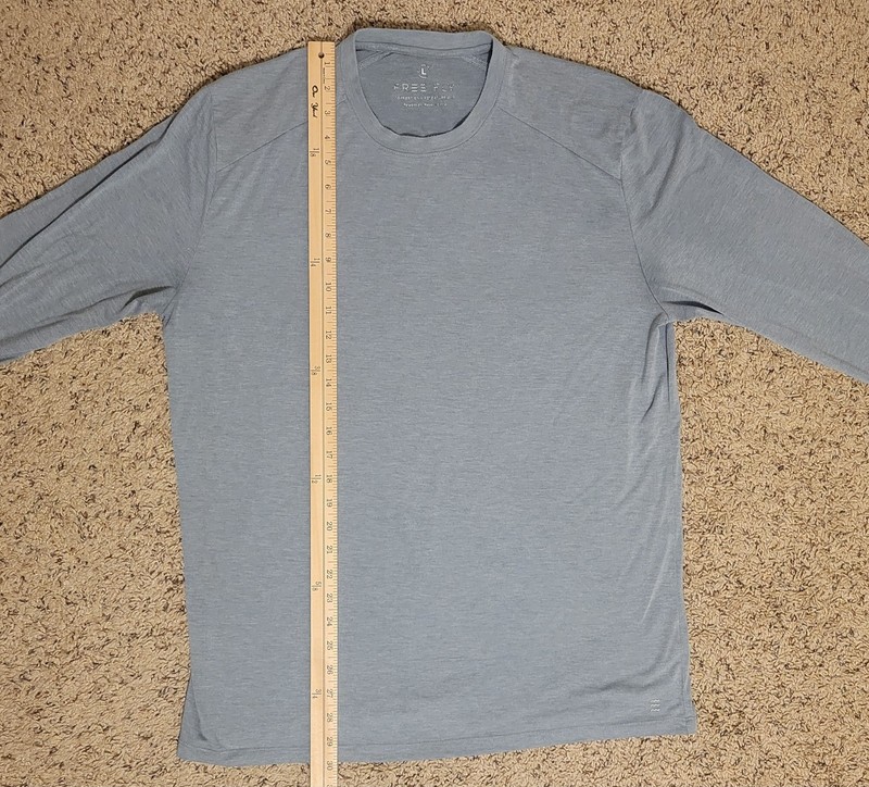Free Fly Shirt Mens Large Performance Bamboo Blend Long Sleeve Heather Blue gallery