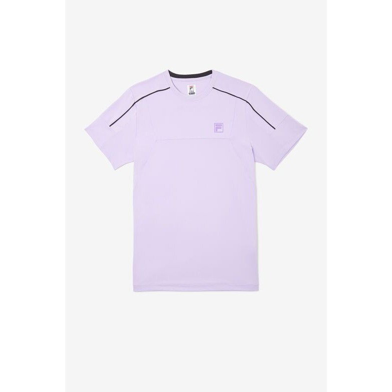 Fila Adrenaline Performance Tennis Men's Shirt Crew Purple Athletic Training Sma gallery