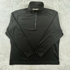 Greg Norman Play Dry Golf Pullover Mens XL Black Long Sleeve 1/4 Zip Mock Neck