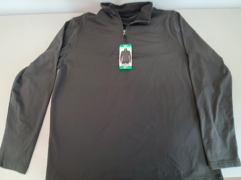 32 degrees Heat Men's Tech 1/4 zip Fleece Pullover Army Green Size XLT gallery