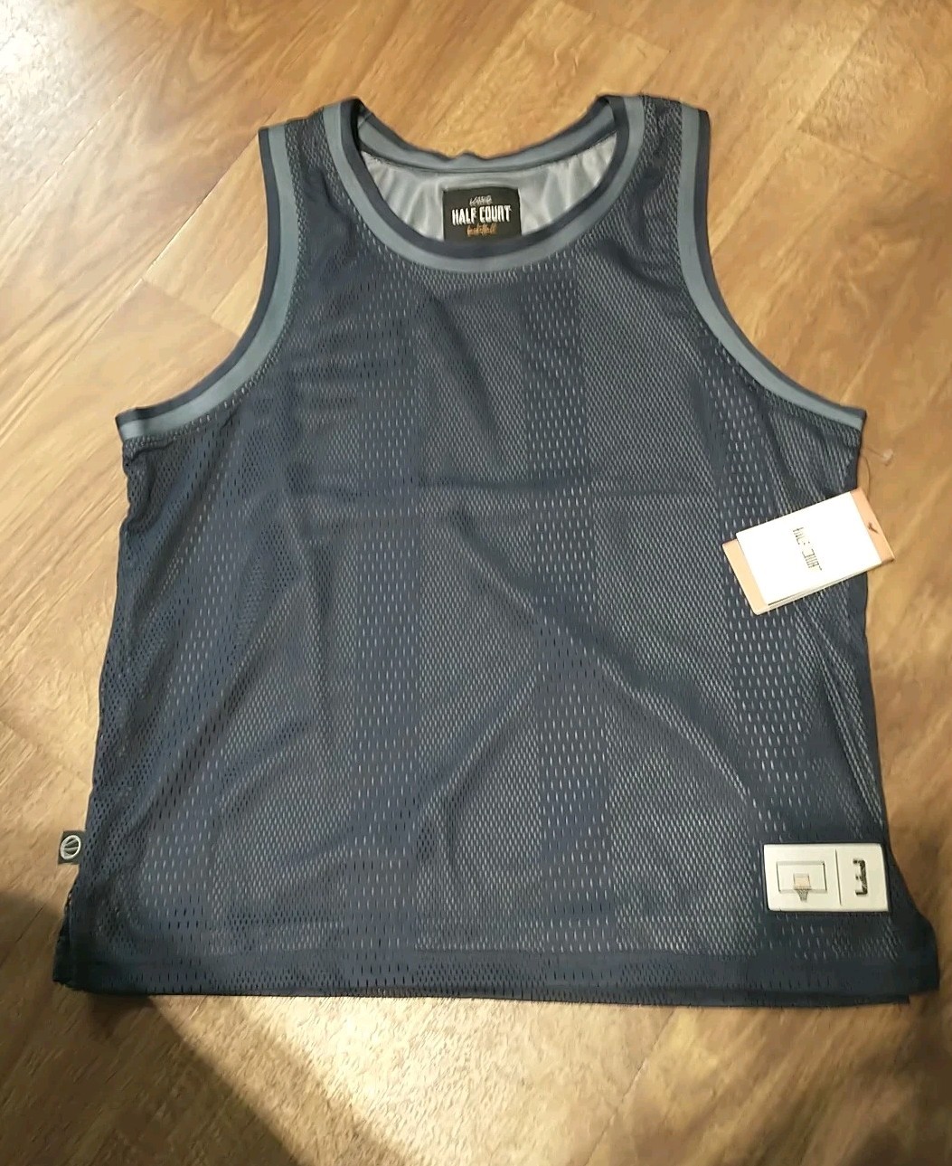 Legend Half-Court Basketball Mesh Jersey Tank Mens Size Large Dark Navy gallery