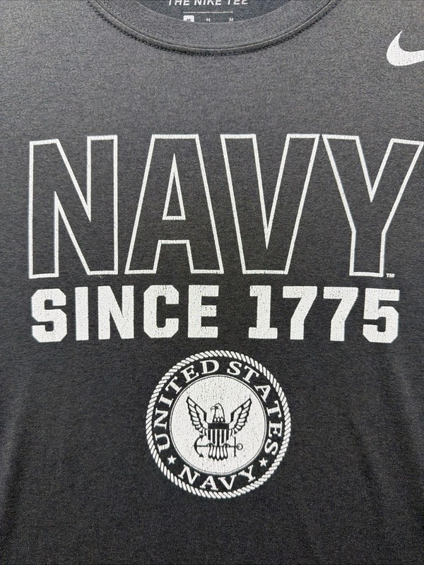 Nike Dri-Fit US Navy 1775 Legend Gray Athletic T Shirt Men’s Size M gallery