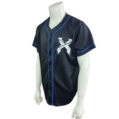 Excision Baseball Jersey Shirt Mens Large Black Headbanger Jersey