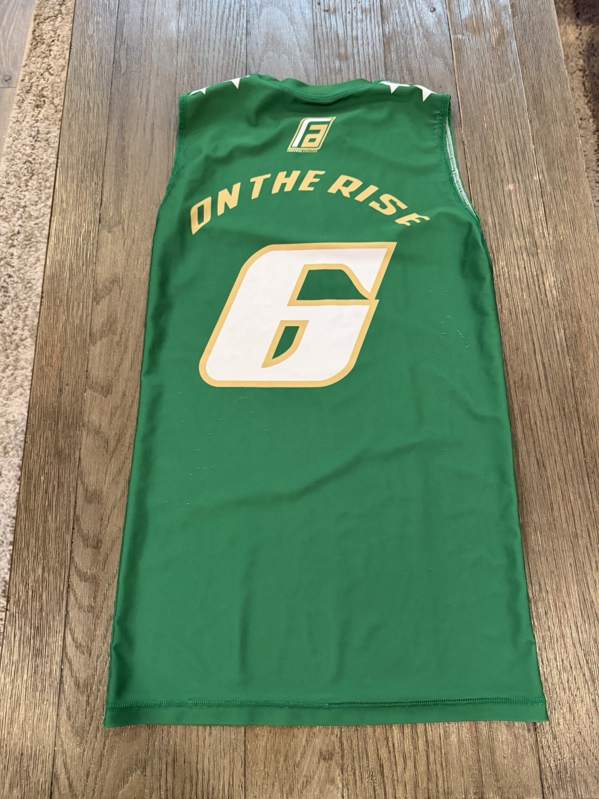 Mens 7v7 On The Rise Series High Schoool Football Compression Shirt M Green gallery