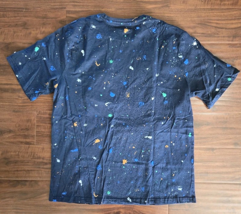 University of Michigan Block M Logo T-Shirt Paint Spatter Size XL gallery
