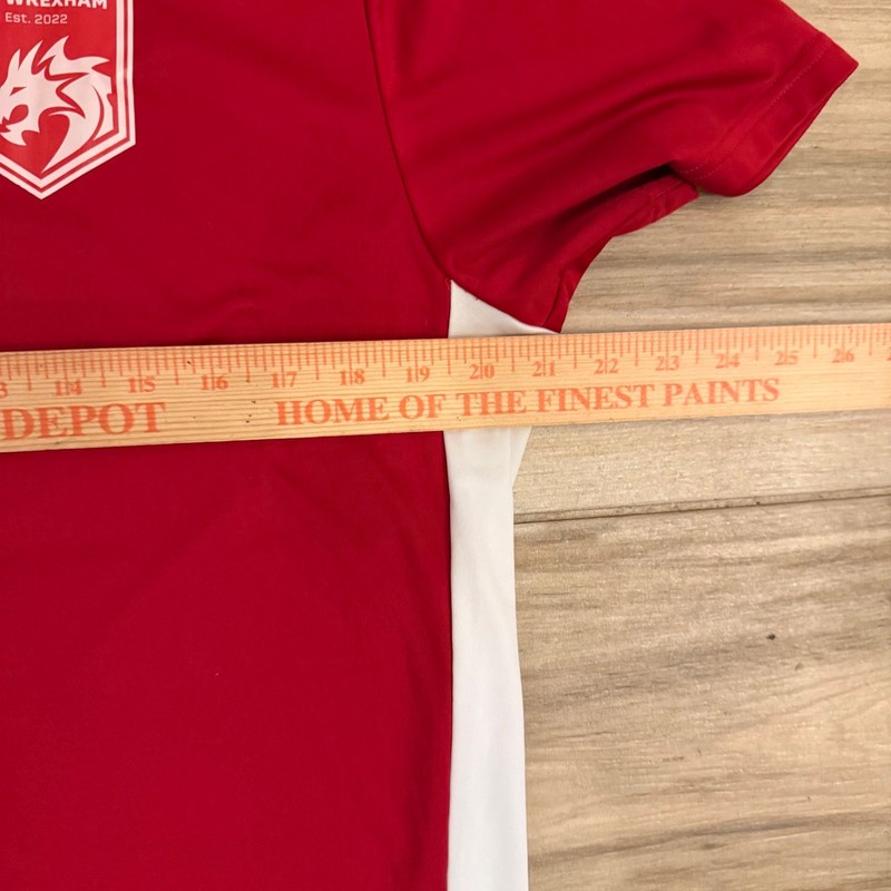 Adidas SFL Wrexham Soccer Jersey Red White Ali 15 Aeroready Mens Large CF1038 gallery