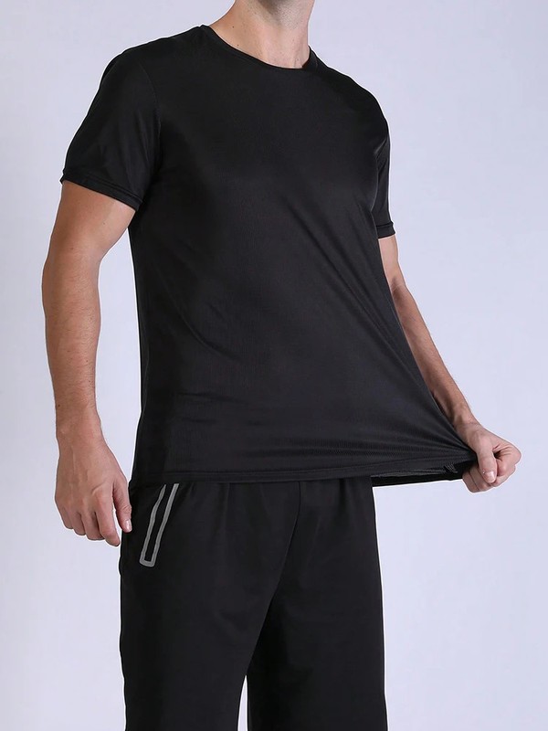 Men Sports T Shirt Gym Fitness Running Top Tee Workout Casual Jogger Run Gift gallery