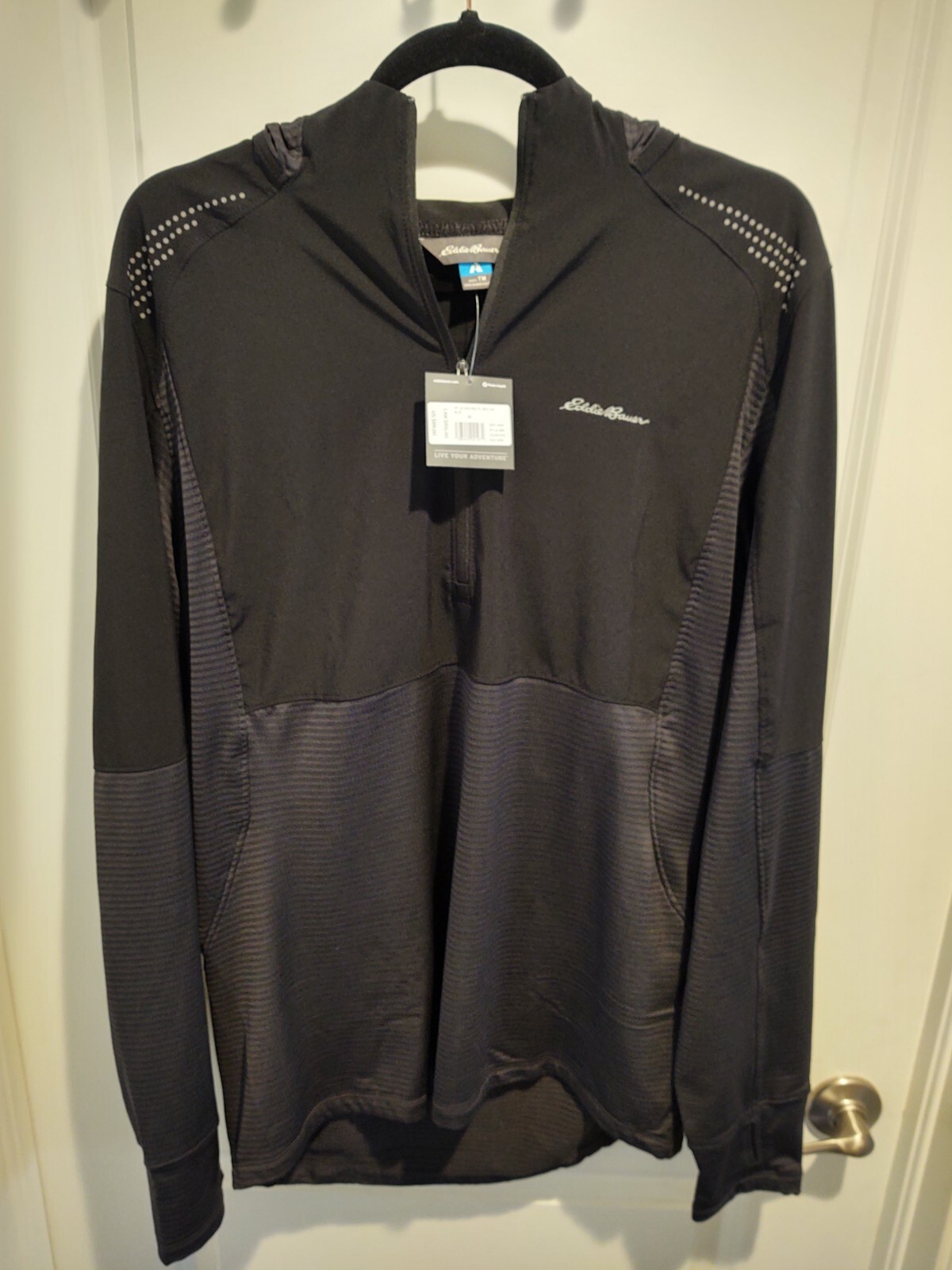Eddie Bauer Men's Tall Medium High Route Grid Air First Ascent hooded pullover gallery