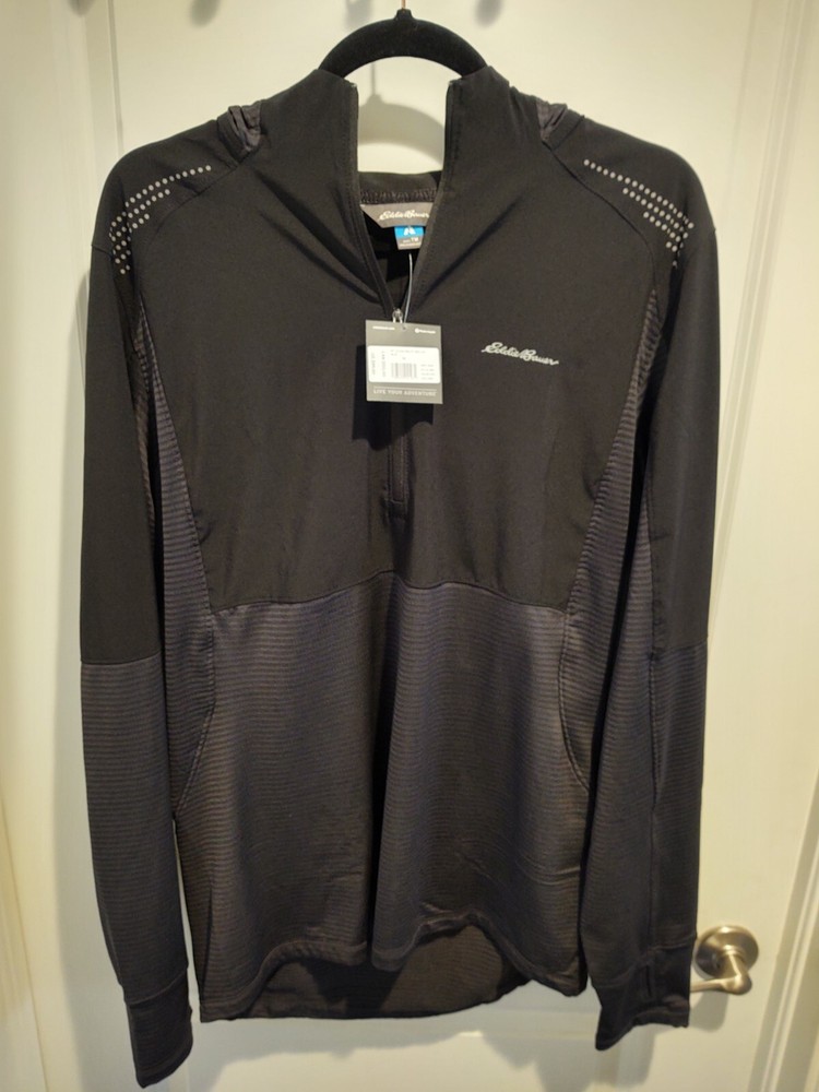 Eddie Bauer Men's Tall Medium High Route Grid Air First Ascent hooded pullover