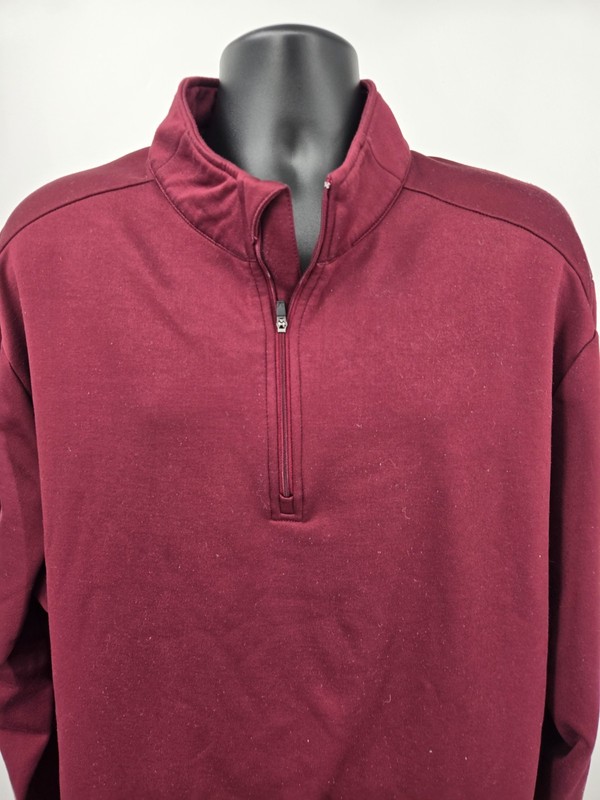 Callaway Golf Pullover 2XLT TALL Red 1/4 Zip Golf Golfer Thermal Long Sleeve ! gallery