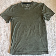 Adidas Climate Terrex Performance T-Shirt Olive Green Sweat Wicking Fabric Small