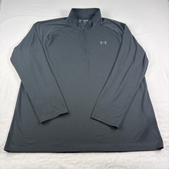 Under Armour Shirt mens 3XL Black 1/4 Zip Pullover Golf Lightweight Performance