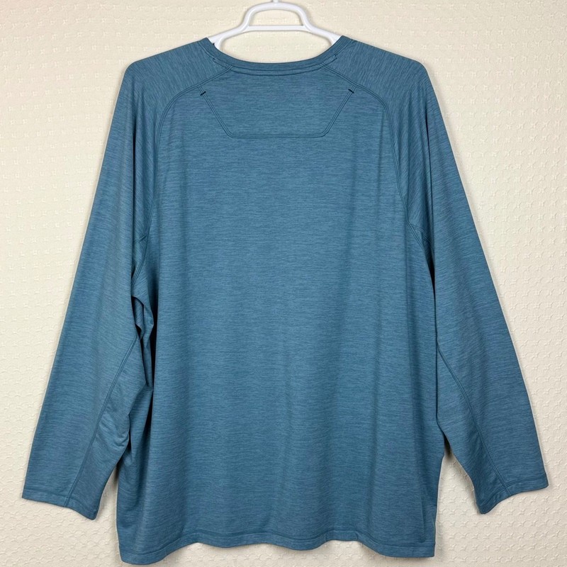 NWT Tommy Bahama IslandZone Sandrunner Henley UPF 30 Mens 3XLB Blue Gorpcore gallery