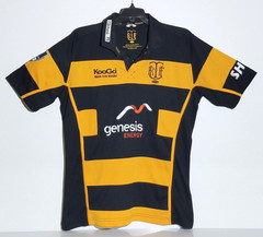Men’s Vintage Kooga Taranaki RFU Short Sleeve Rugby Jersey Size XL