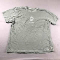 Life Is Good Shirt Mens XL Gray Crew Neck Short Sleeves Grill Sergeant Tee