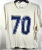 Shirt Men's Small Beige Short Sleeve 70 Jersey Style Graphic No Boundaries NEW gallery