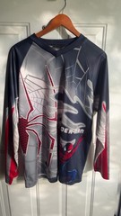 Vintage 2002 Spider-Man movie promo Long Sleeve V-Neck Athletic Jersey