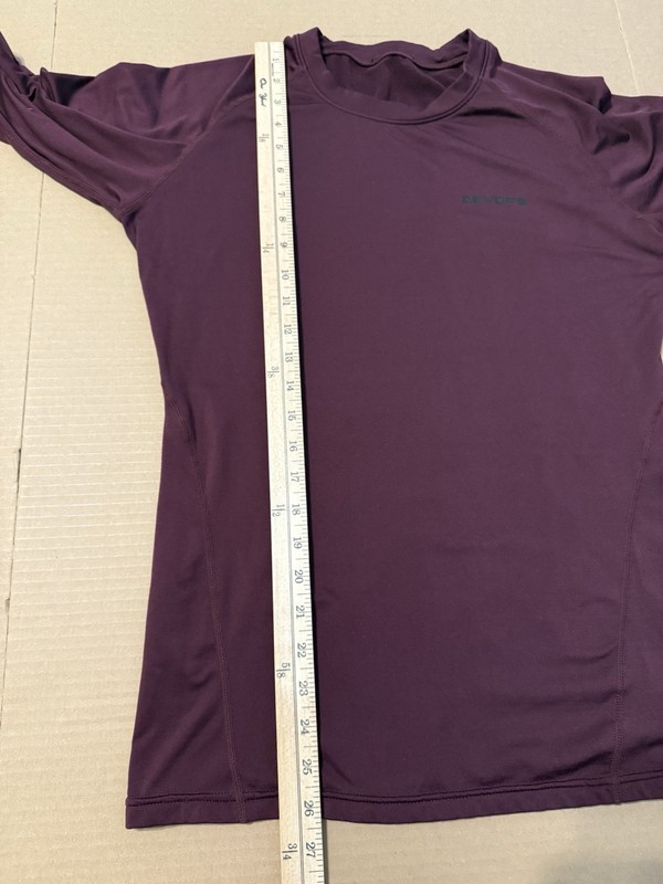 Devops Men’s Maroon Long Sleeve Compression Shirt gallery