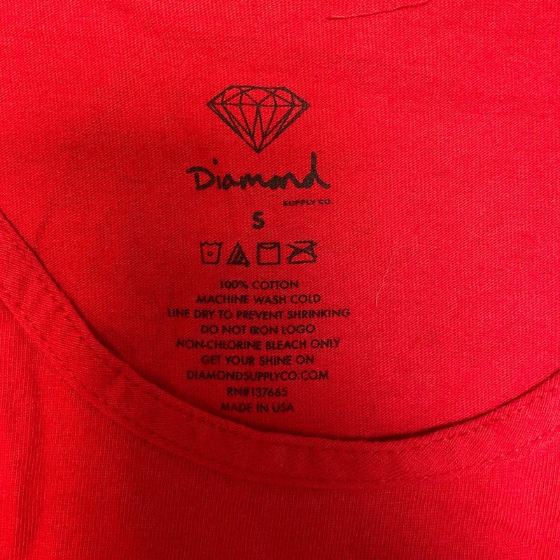 Diamond Supply Co. Simplicity Tank Top Mens Small Red Cotton Graphic Performance gallery