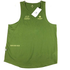 Saysky Statement Combat Singlet Mens XL Green Running Sleeveless Tank
