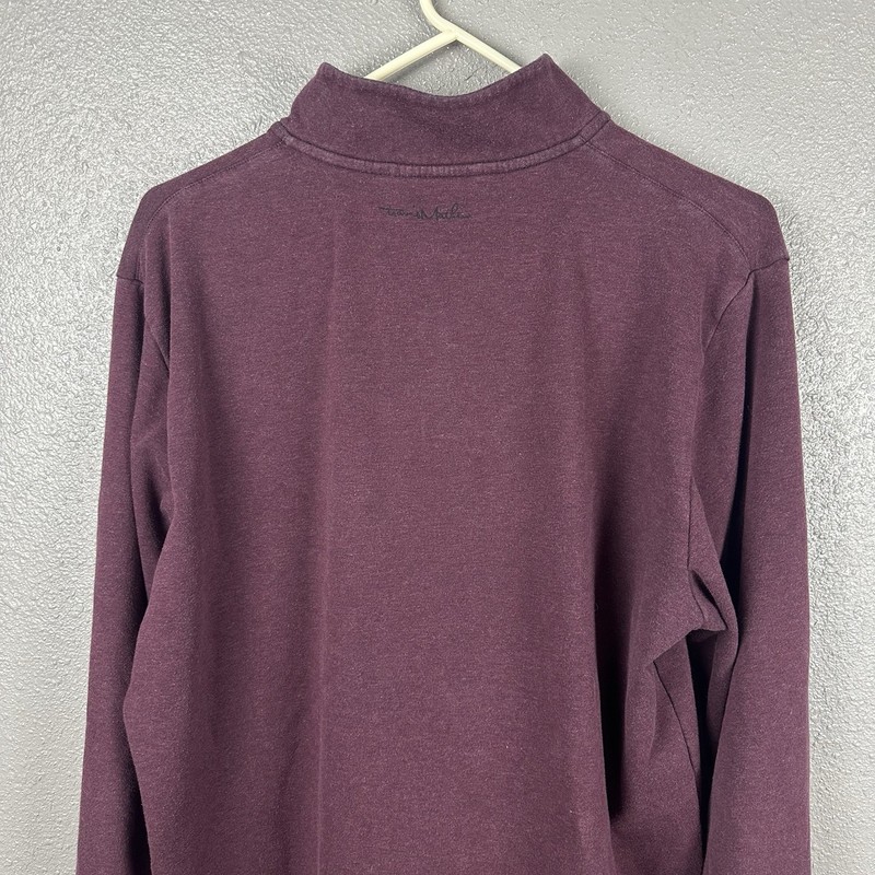 Travis Mathew Cloud 2.0 1/4 Zip Golf Pullover Maroon Long Sleeve Men’s Large gallery