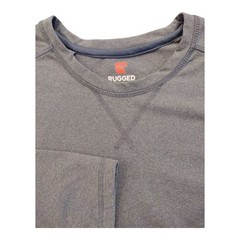 Rugged Elements Durable Utility Long Sleeve Crew Neck Pullover Shirt Mens Grey