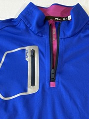 RLX Ralph Lauren Golf Performance Pullover Wicking 1/4 Zip Men’s Large Blue