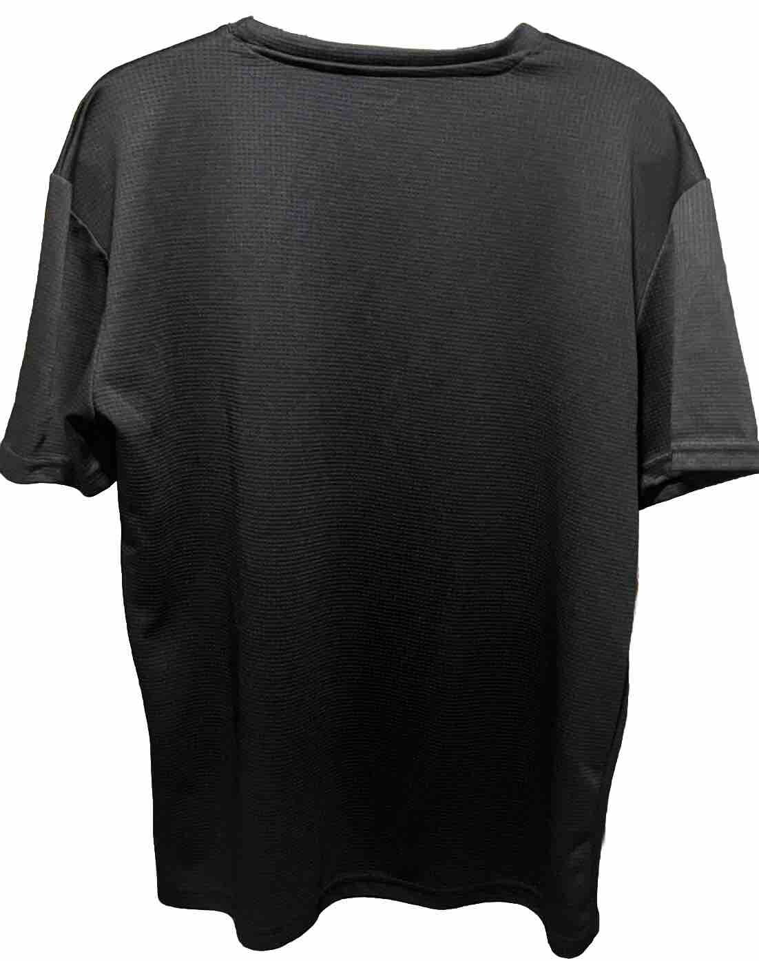 Reebok Knit Short Sleeve Tee Shirt Size Large Black Workout Golf gallery