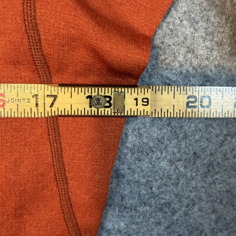 Patagonia Pullover Mens Small Orange Capilene 1/4 Zip Long Sleeve Base Layer Top gallery